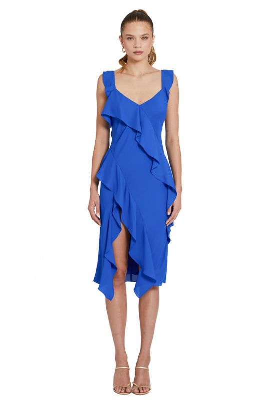 Amanda Uprichard Cantara Dress - Cobalt