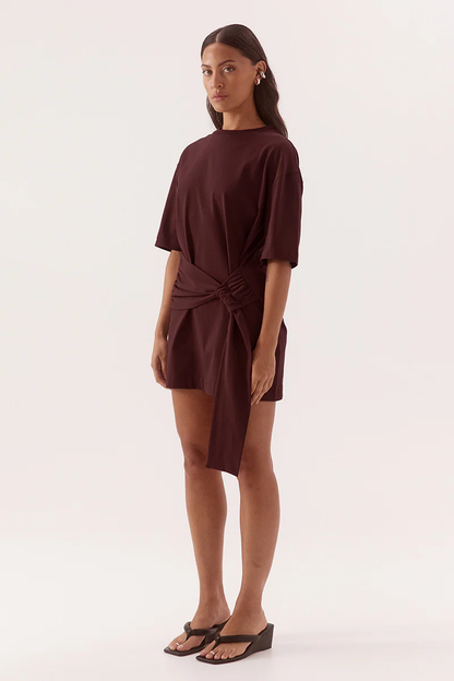 SOVERE Delani Tee Dress - hazelnut