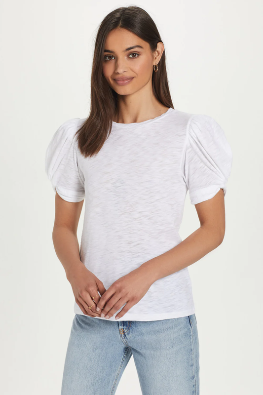 Goldie Mutton Sleeve Knot Tee