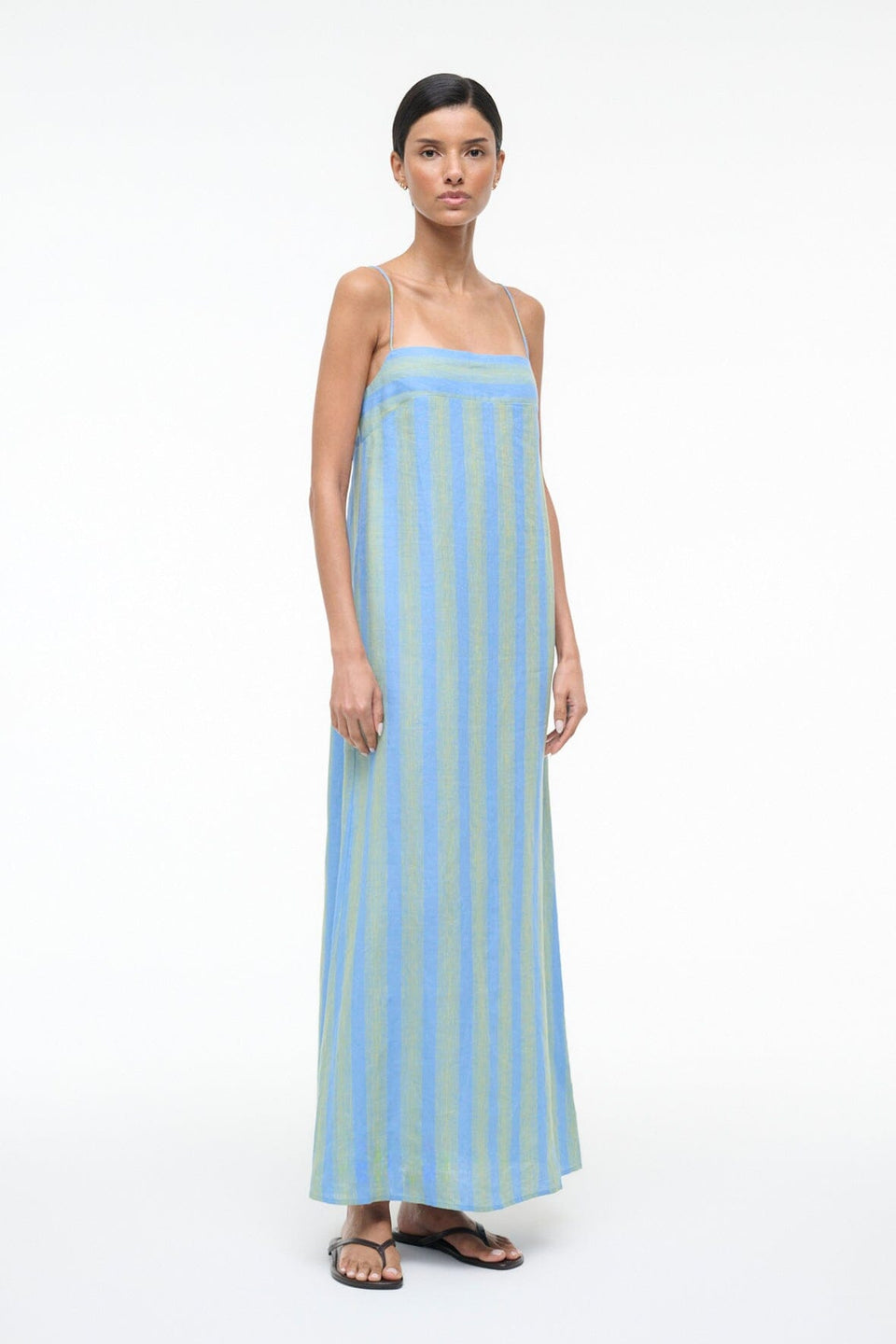 STAUD Laura Linen Dress