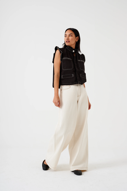 Seventy + Mochi Bay Jean in Ecru