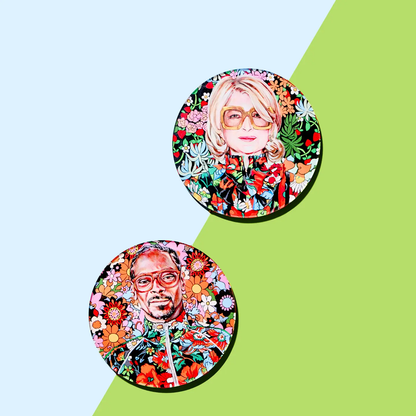 Best Buds Acrylic Drink Coaster (Reversible) (Sold individually_