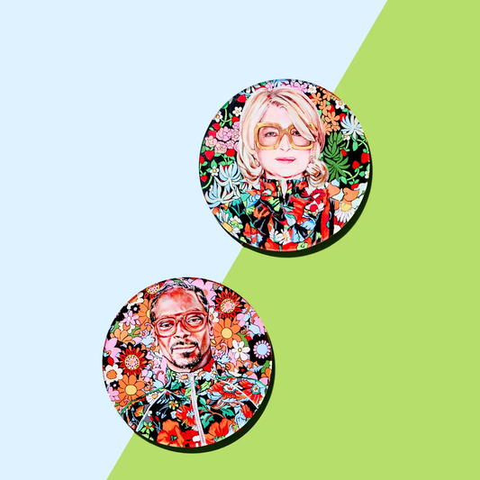 Best Buds Acrylic Drink Coaster (Reversible) (Sold individually_