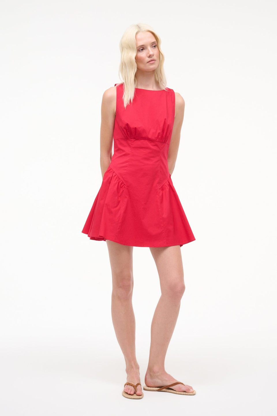 STAUD Gwen Mini Dress - Cherry