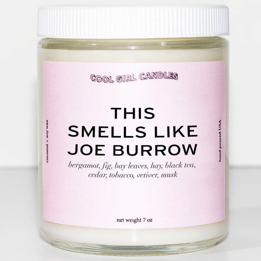 the Original Smells Like Joe Burrow Scented Candle