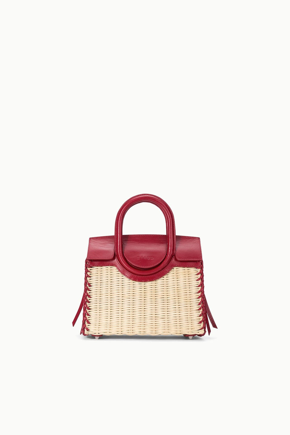 STAUD Maude Mini Wicker Carryall