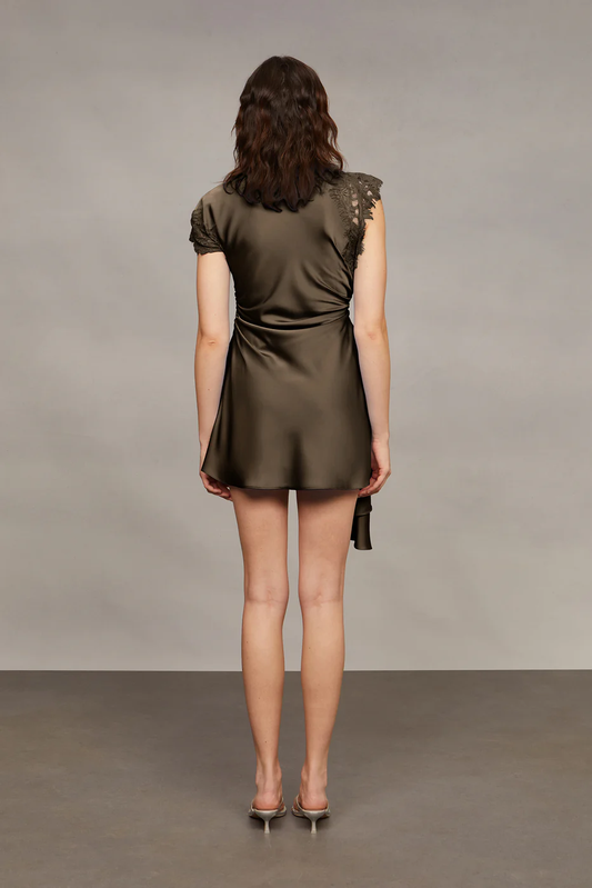 Amur Zina Ruched Mini Dress