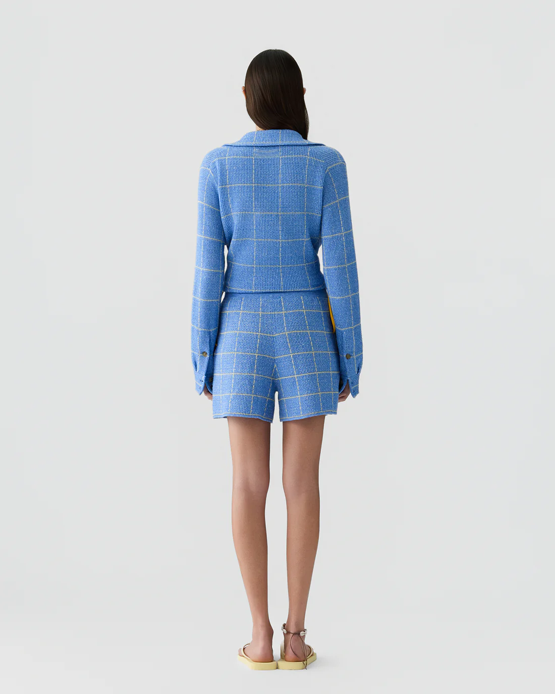 Guest in Residence Plaid Short - Delft Blue/Butter