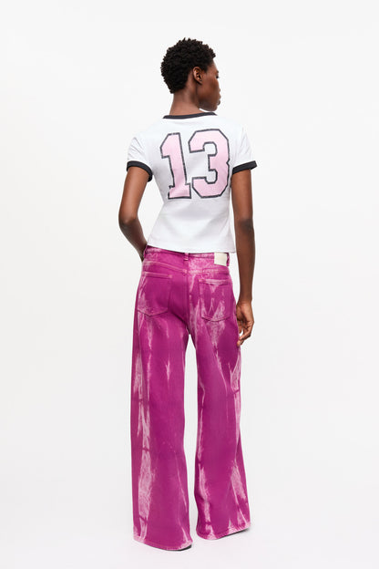 Ganni PURPLE OVERDYED MARRI JEANS