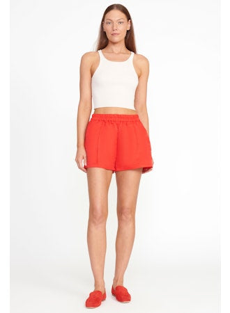 Staud Taurus Short - Red Rose