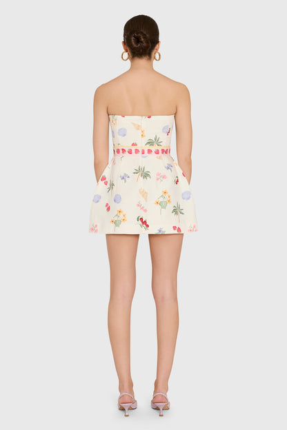 Amanda Uprichard Bethany Romper in Boardwalk