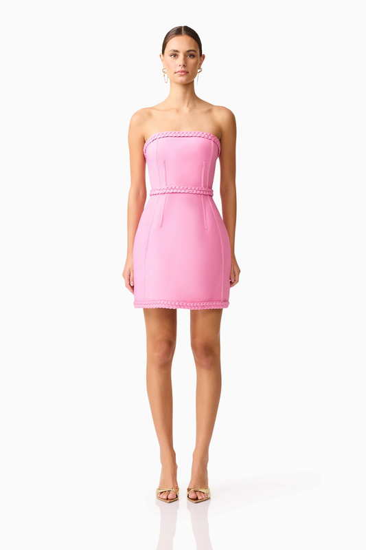 Elliatt Coralene Strapless Mini Dress in Pink