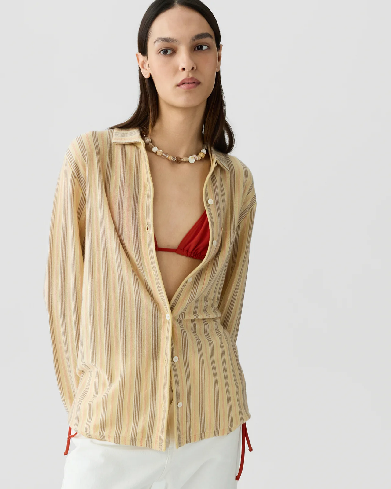 Guest In Residence Fine Stripe Showtime Shirt