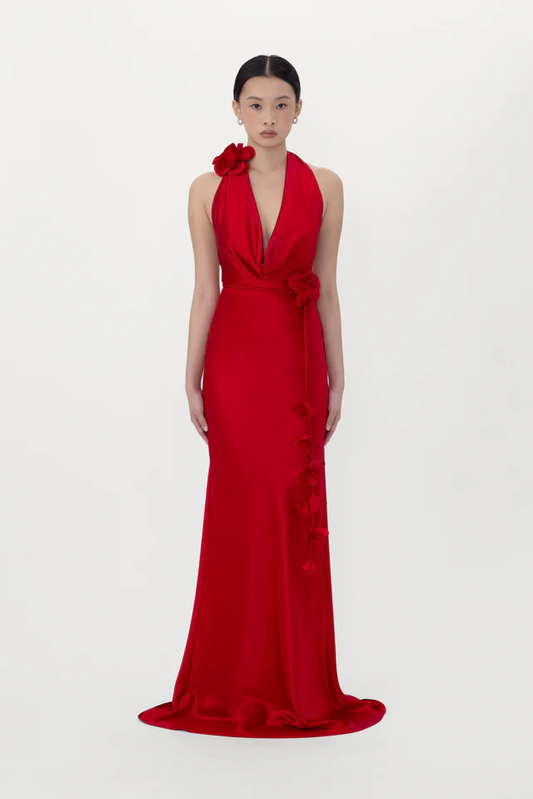 SAU LEE Delphine Satin Gown