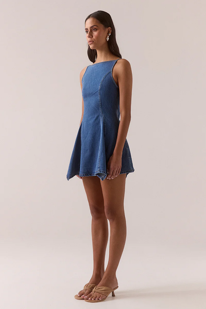 SOVERE Elodie Mini Dress - Classic blue