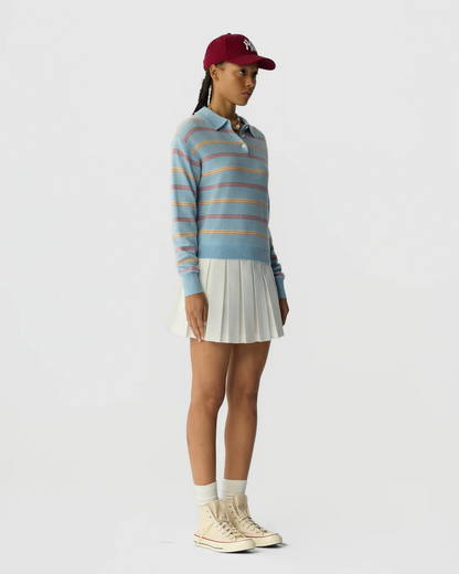 Guest in Residence Collegiate Stripe Polo - Clear Sky Combo