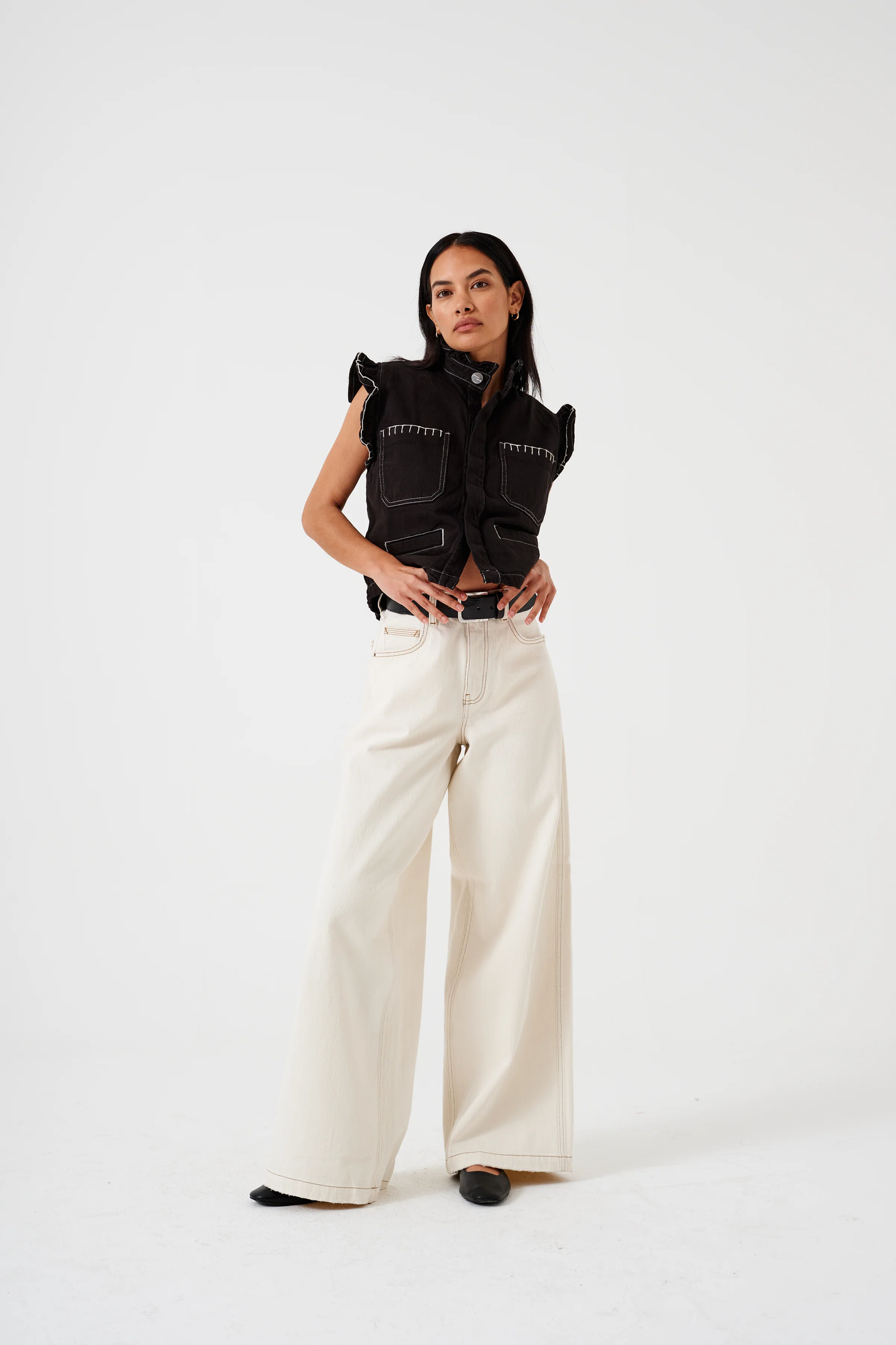 Seventy + Mochi Bay Jean in Ecru