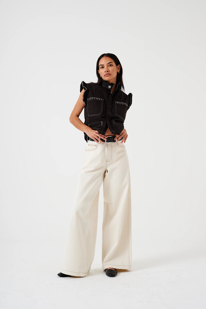 Seventy + Mochi Bay Jean in Ecru