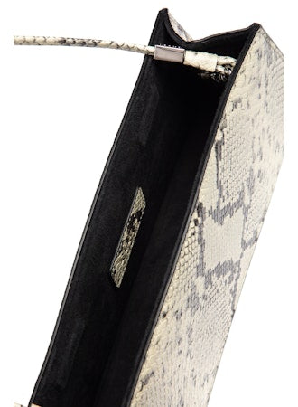 Staud Coco Shoulder Bag in White Snake