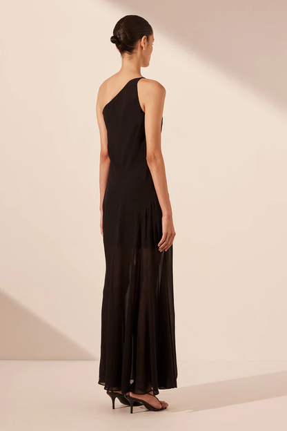 Shana Joy Amina Panelled Maxi Dress - Black