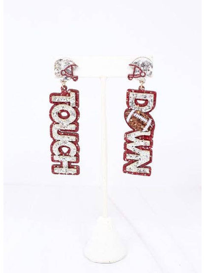 Touchdown Glitter Earring Silver
