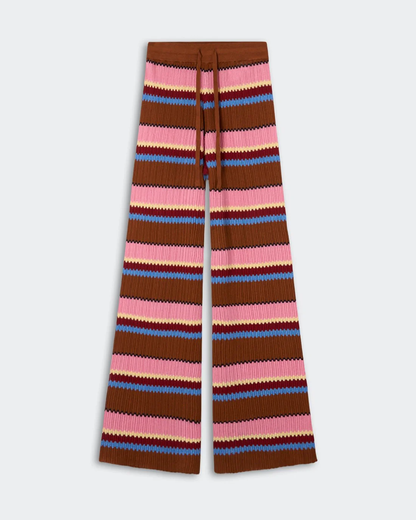 Guest in Residence Palazzo Pant - Burnt Sienna Combo