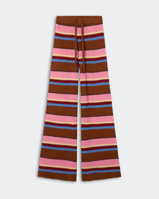 Guest in Residence Palazzo Pant - Burnt Sienna Combo