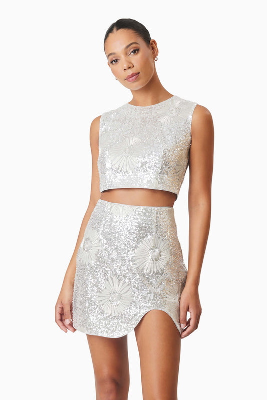 Elliatt Caledonia Sequin Mini Set In Silver