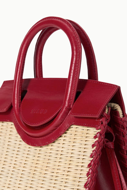 STAUD Maude Mini Wicker Carryall