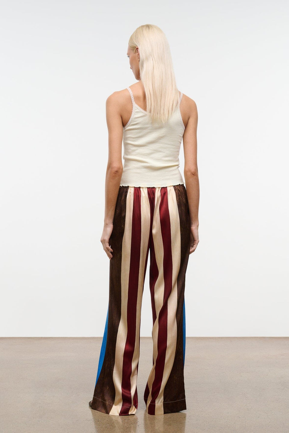 STAUD Stroll Pant - Caffe Stripe