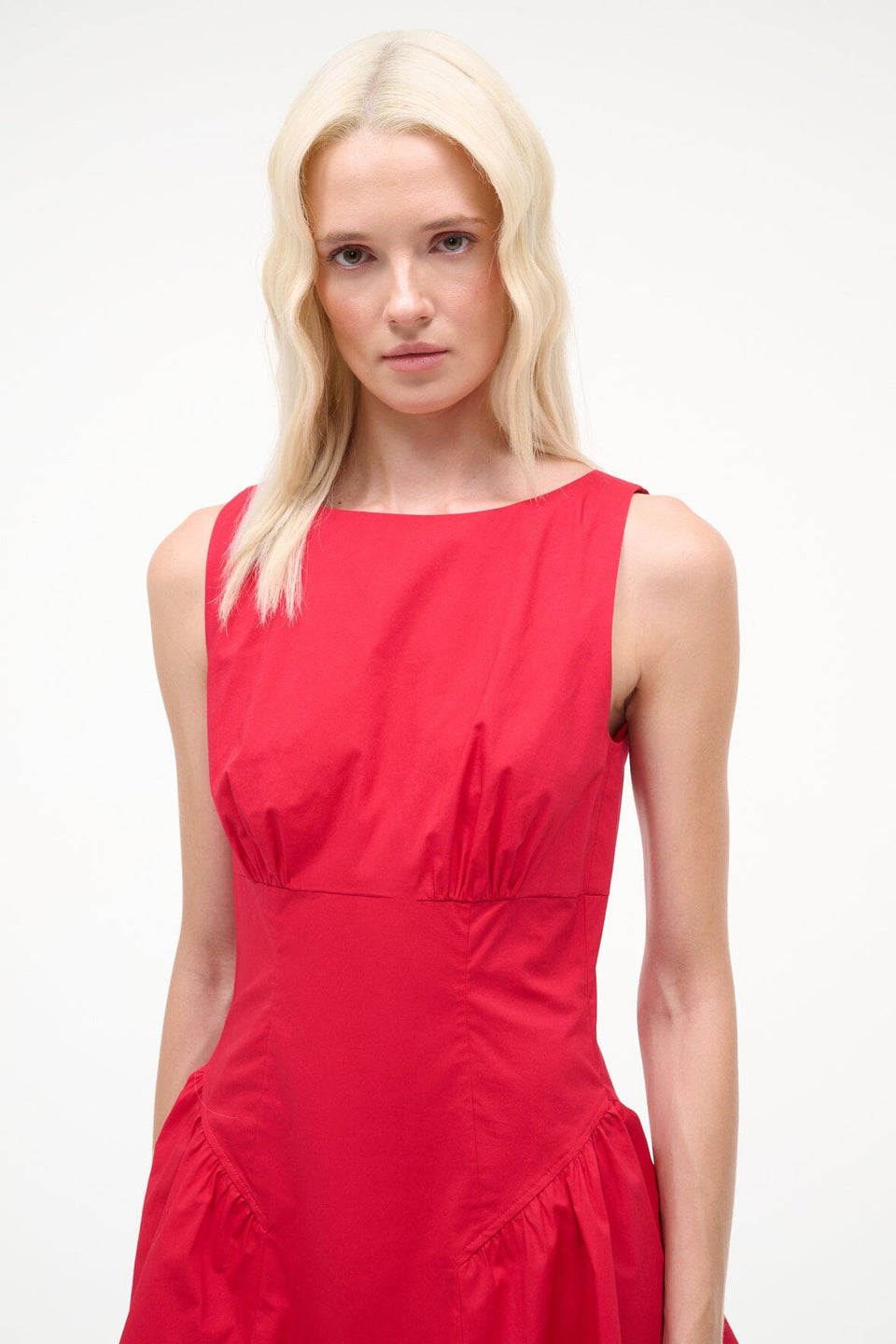 STAUD Gwen Mini Dress - Cherry