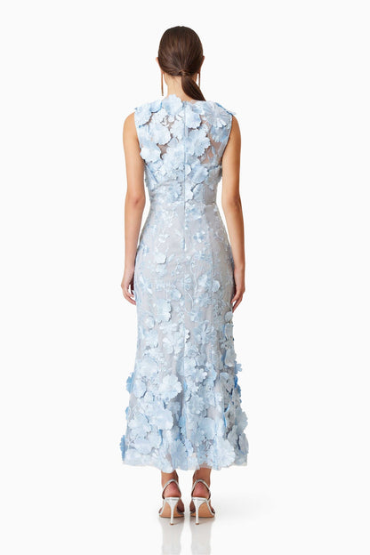 elliatt selene cocktail midi dress blue Elliatt Elevated Classics Selene Maxi Dress