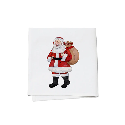 Christmas Cocktail Napkins (Set of 4) - Red Santa