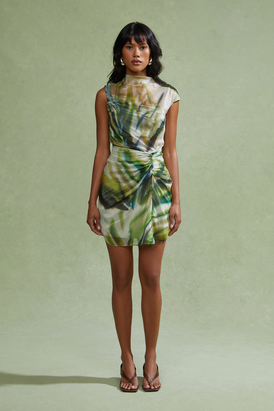 Amur Zuma Sheer Mini Dress