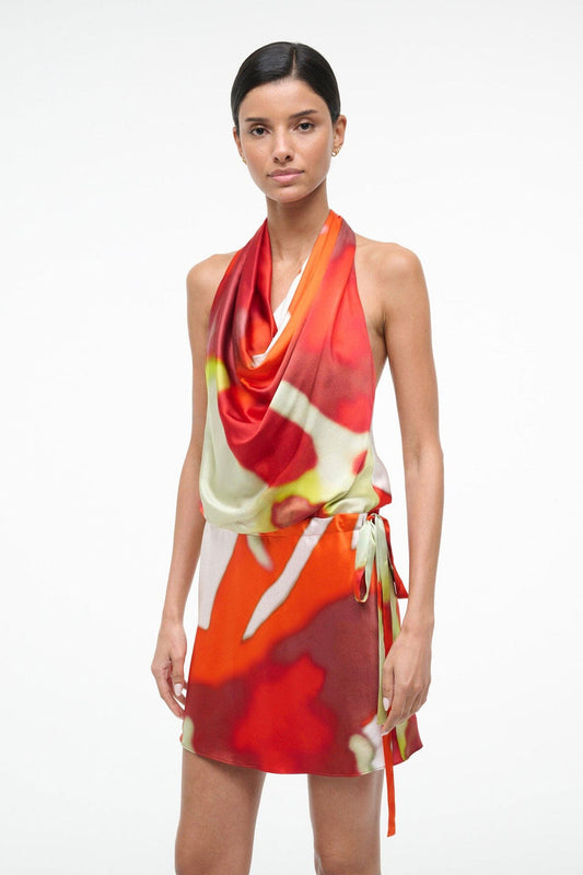 STAUD Liora Silk Dress