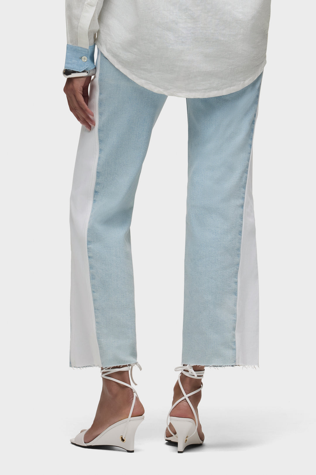 HUDSON Rosie Wide Leg Jeans - Ice Out