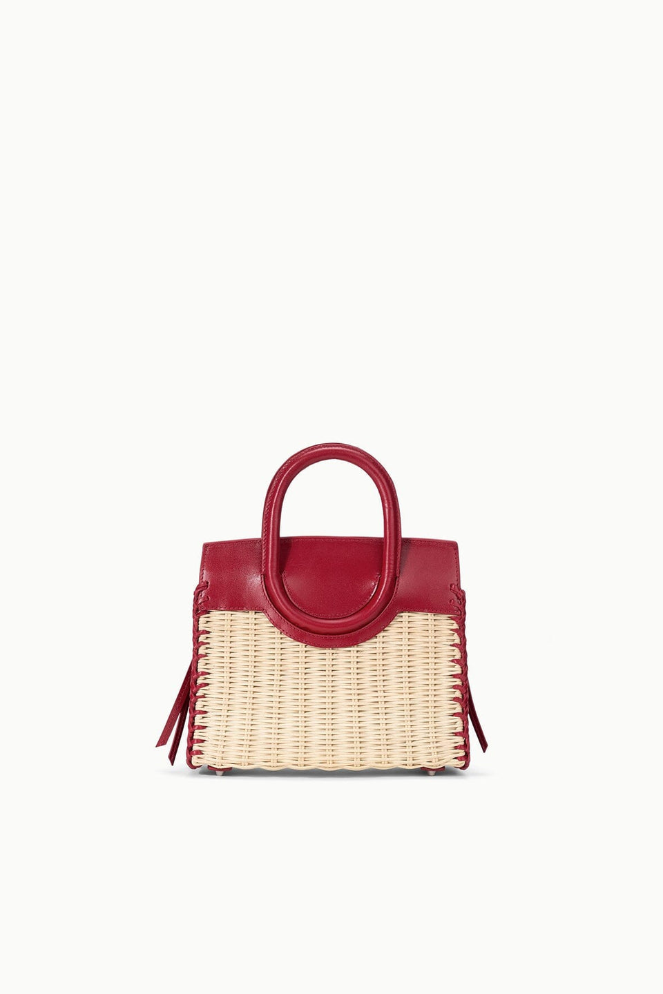 STAUD Maude Mini Wicker Carryall