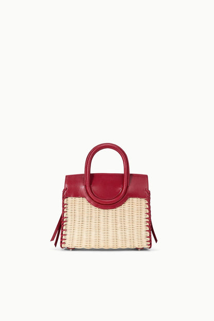 STAUD Maude Mini Wicker Carryall
