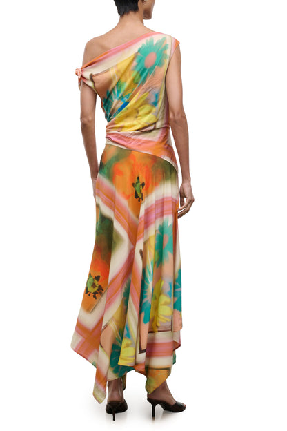STAUD Portia Dress - Superbloom Scarf