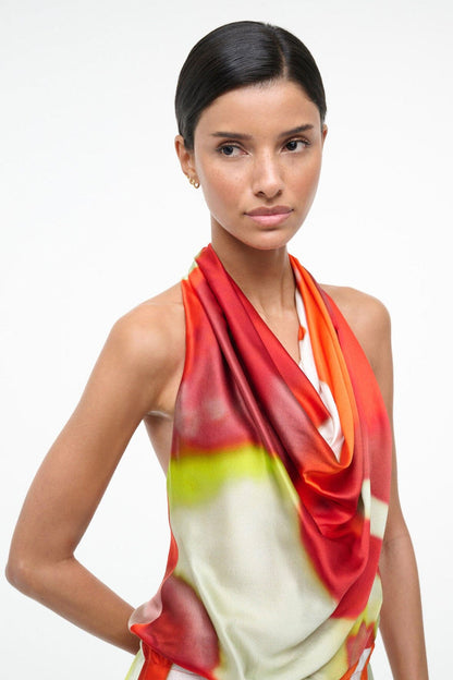 STAUD Liora Silk Dress