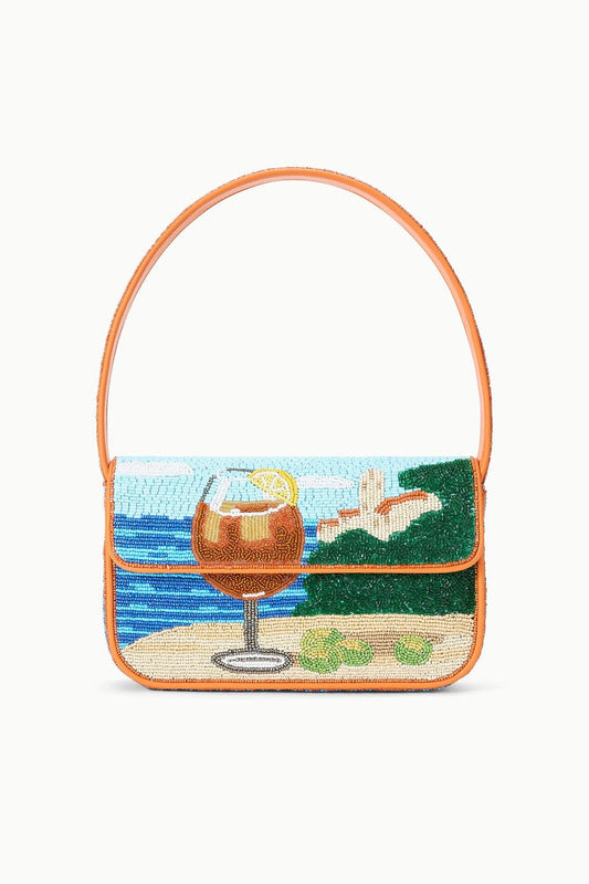 STAUD Tommy Beaded Bag - Sunset Spritz