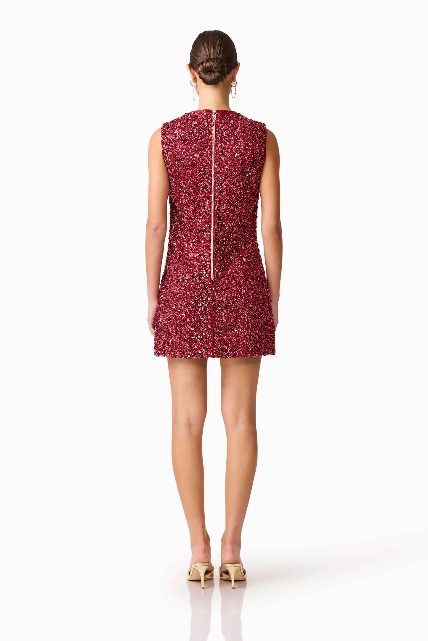 Elliatt Carmen Shift Mini Dress in Red