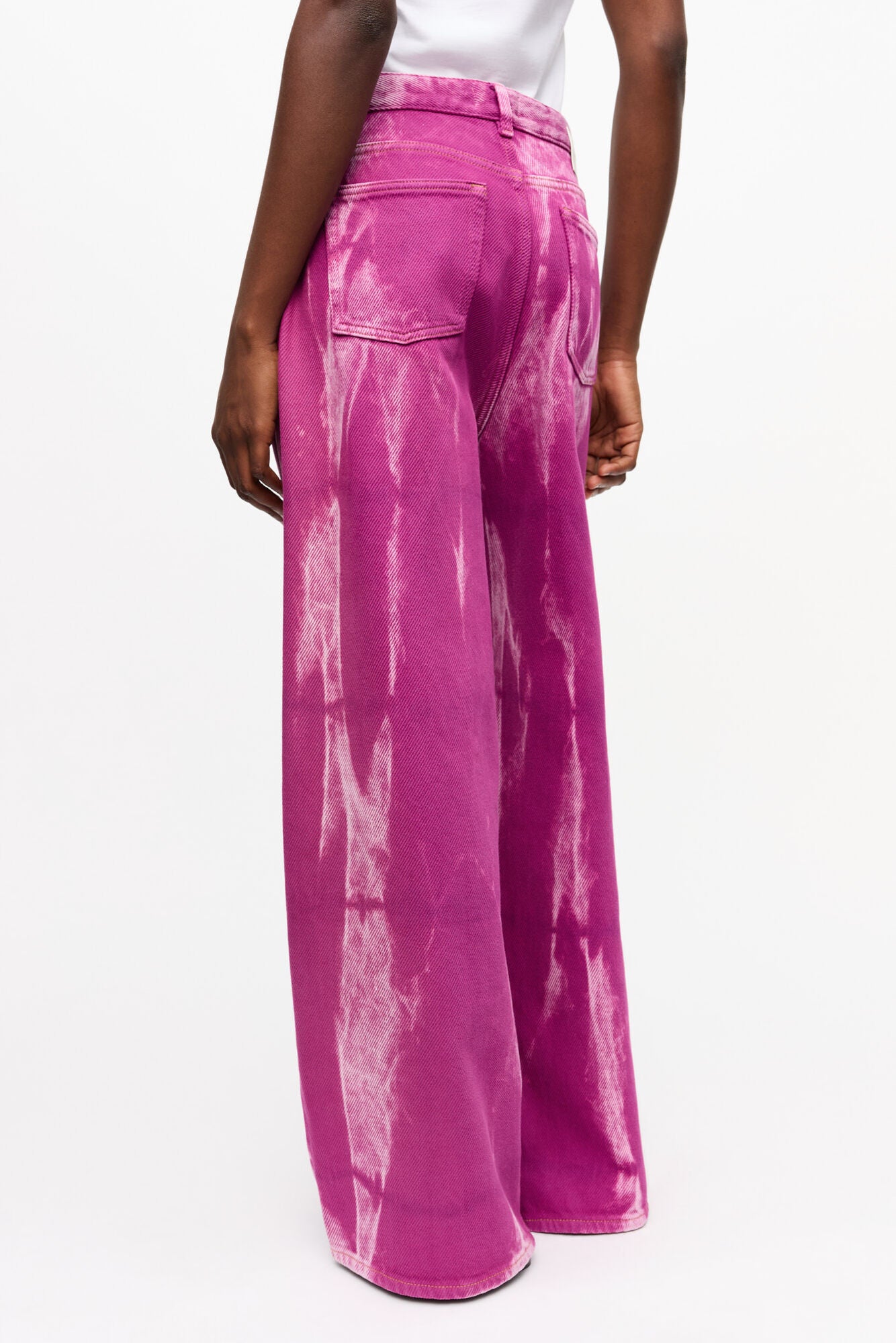 Ganni PURPLE OVERDYED MARRI JEANS