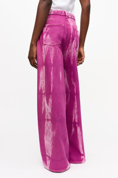 Ganni PURPLE OVERDYED MARRI JEANS