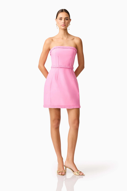 Elliatt Coralene Strapless Mini Dress in Pink
