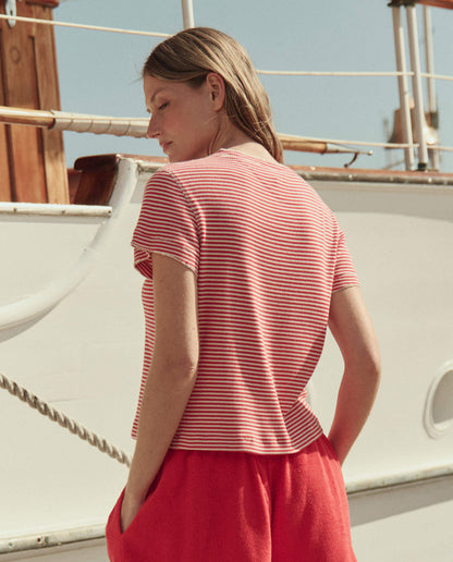 The Great Little Tee in Pimento Stripe