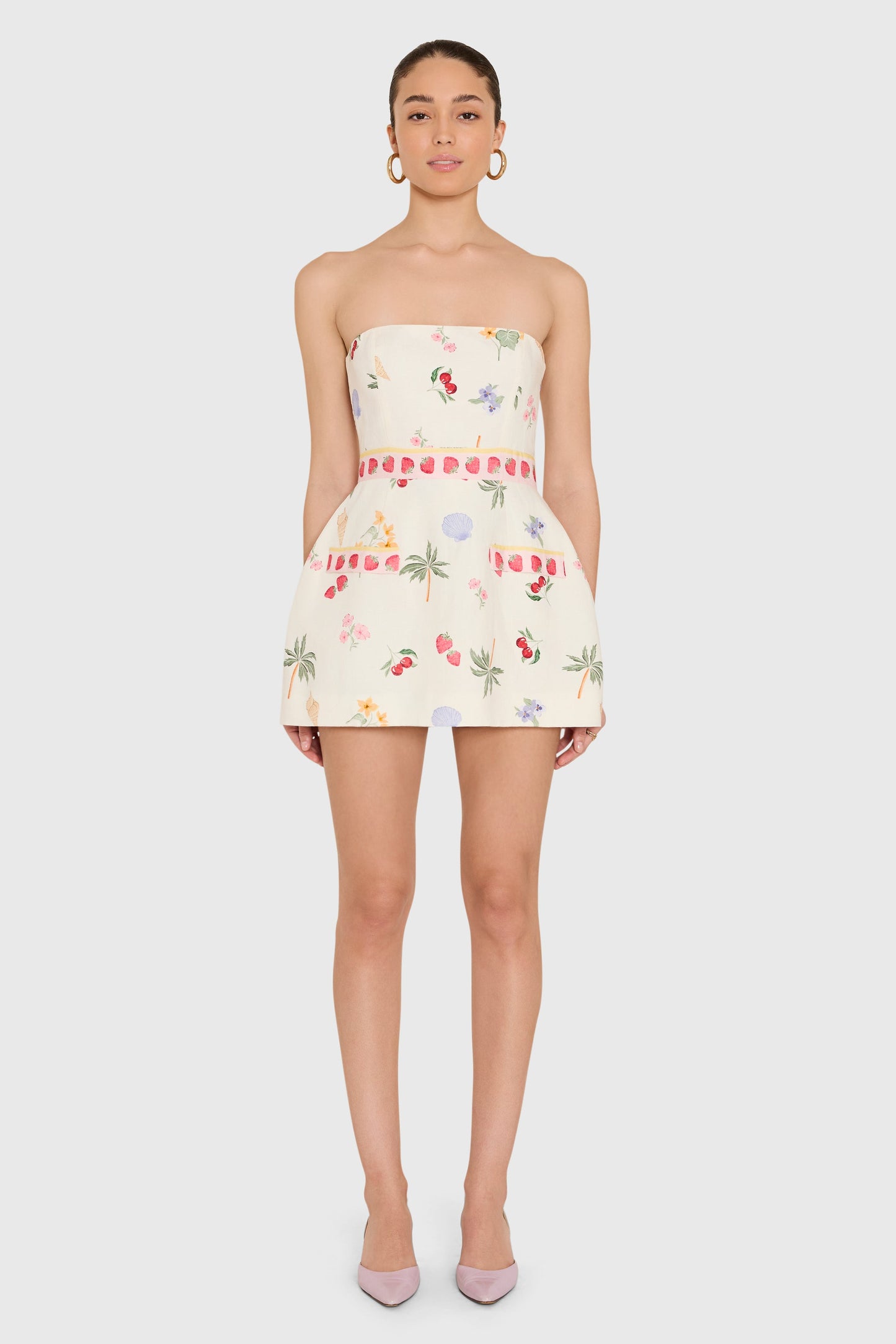 Amanda Uprichard Bethany Romper in Boardwalk