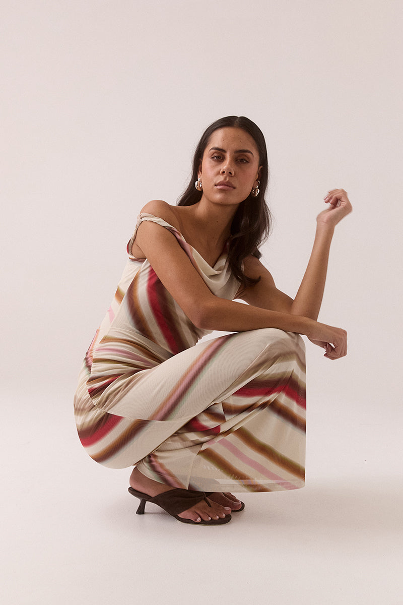 Sovere Cyrus Maxi Dress - Latte