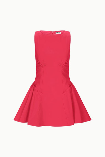 STAUD Gwen Mini Dress - Cherry