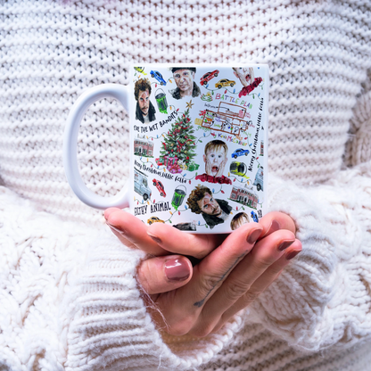 Home Alone Christmas Movie Watercolor Mug